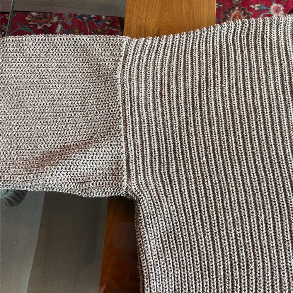 Lord & Taylor Gray Ribbed Sweater - Picture 7 of 8